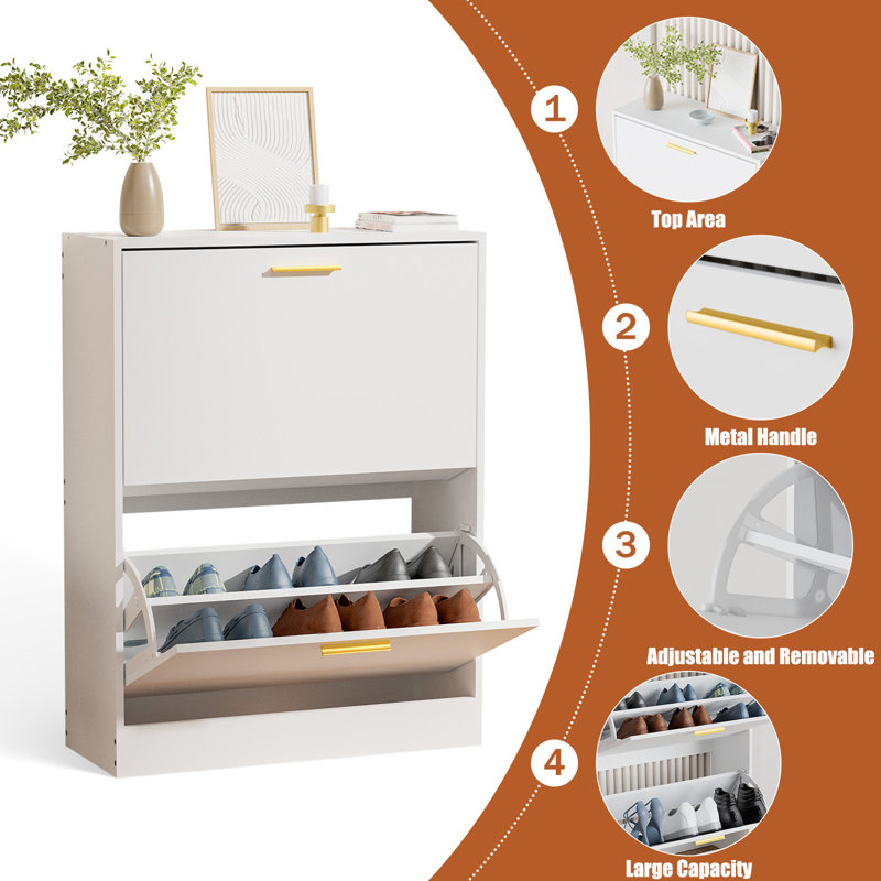 Mercer41 10 Pair Shoe Storage Wayfair